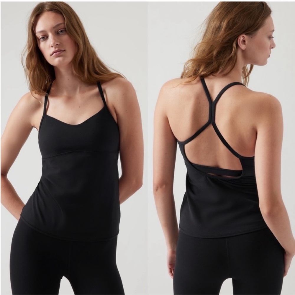 Athleta Vinyasa Black Support Tank Top size S